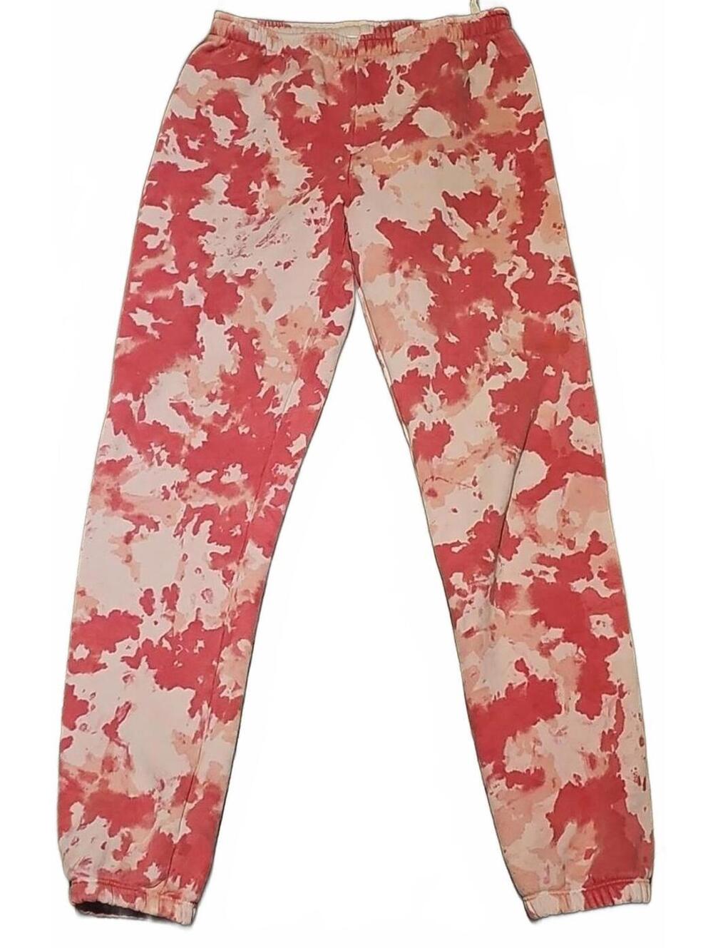 Sundays Pink Tie Dye Cotton Jogger Sweatpants Women’s Size 0 = XS (4)